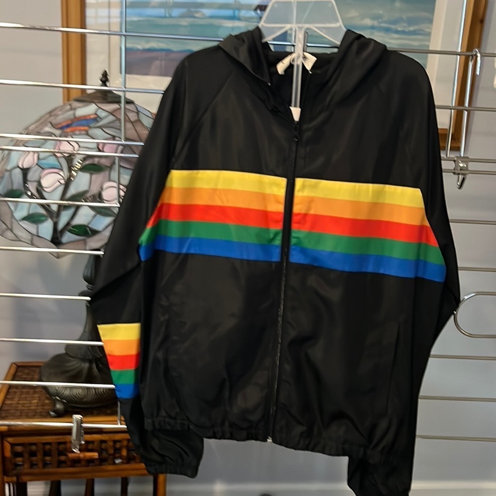 Rainbow Jr jacket and shorts size M💙